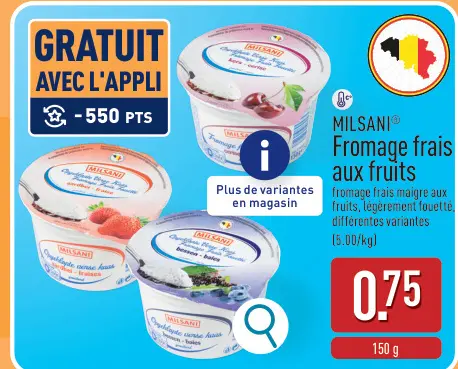 Offre: MILSANI® Fromage frais aux fruits