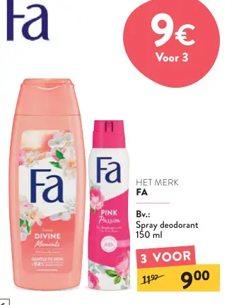 Promotie: Fa Spray deodorant