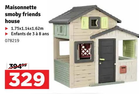 Offre: Maisonnette friends house