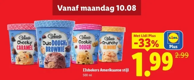 Aanbieding: IJsbekers Amerikaanse stijl