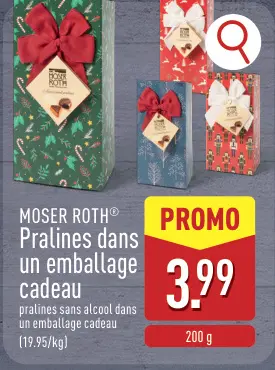 Offre: Pralines dans un emballage cadeau