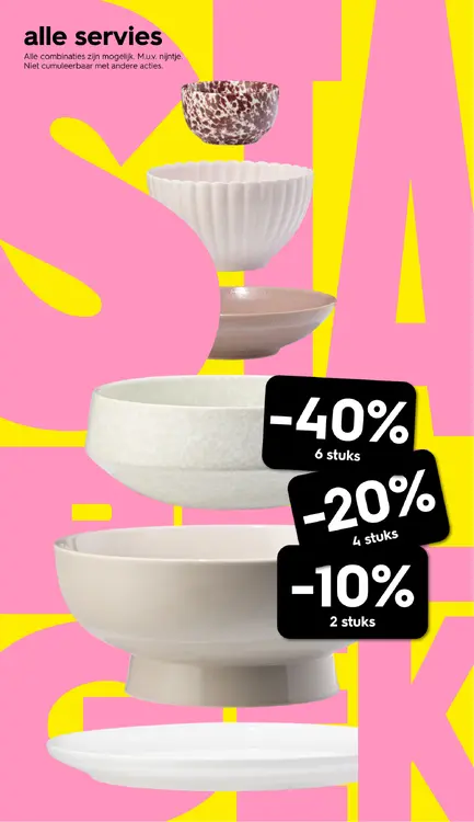 Promotie: Alle servies