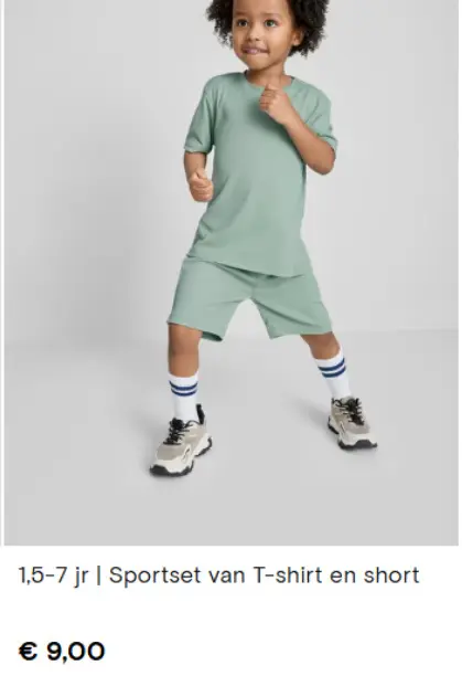 Aanbieding: Sportset van T-shirt en short