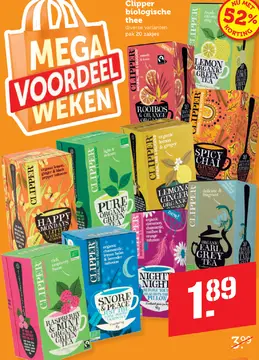 Aanbieding: Clipper biologische thee