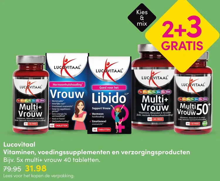 Aanbieding: Vitaminen, voedingssupplementen en verzorgingsproducten