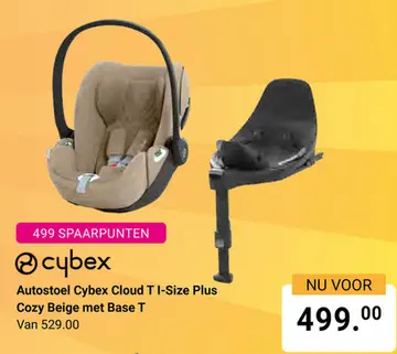 Aanbieding: Autostoel Cybex Cloud T I-Size Plus Cozy Beige met Base T