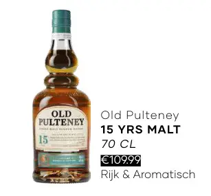 Aanbieding: Old Pulteney 15 YRS MALT