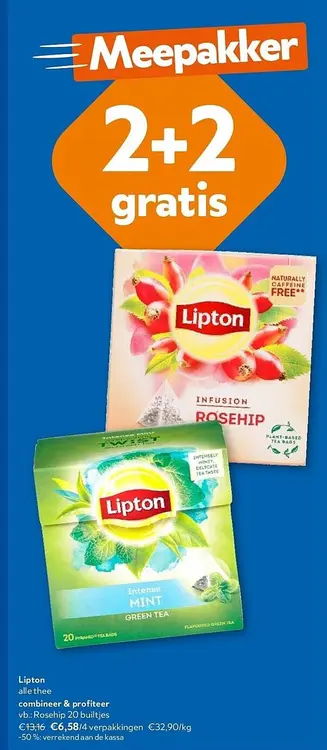 Promotie: Lipton alle thee