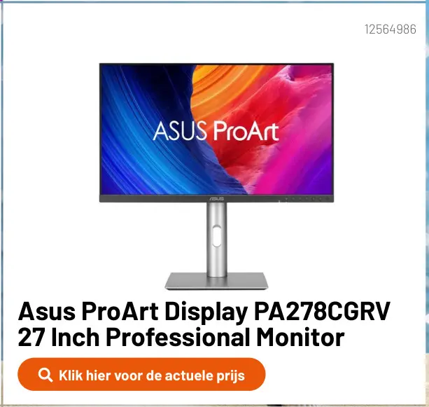 Promotie: ProArt Display PA278CGRV 27 Inch Professional Monitor