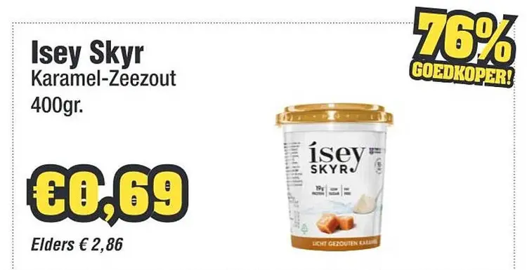 Aanbieding: Skyr Karamel-Zeezout
