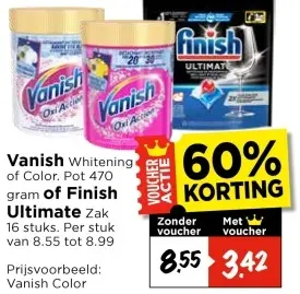 Aanbieding: Vanish Whitening of Color. Pot of Finish Ultimate
