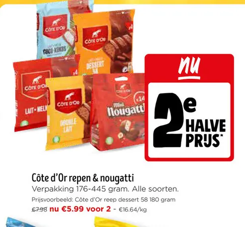 Promotie: Côte d'Or repen & nougatti