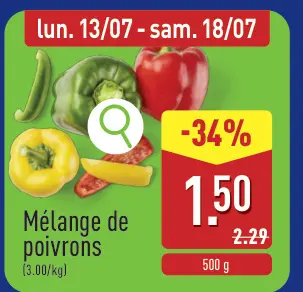 Offre: Mélange de poivrons