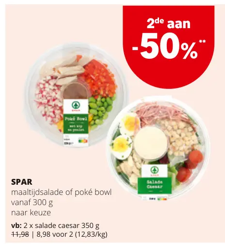 Promotie: Maaltijdsalade of poké bowl