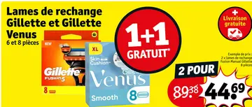 Offre: Lames de rechange Gillette et Gillette Venus