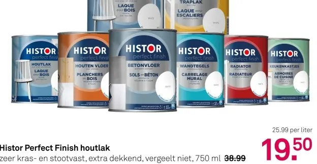 Aanbieding: Histor Perfect Finish houtlak