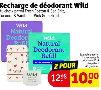 Offre: Recharge de déodorant