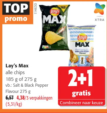 Promotie: Lay's Max alle chips