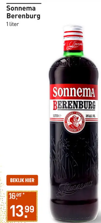 Aanbieding: Sonnema Berenburg 100CL