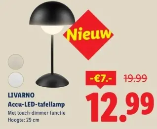 Aanbieding: Accu-LED-tafellamp