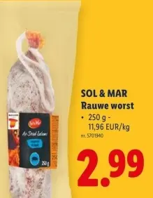 Promotie: Rauwe worst