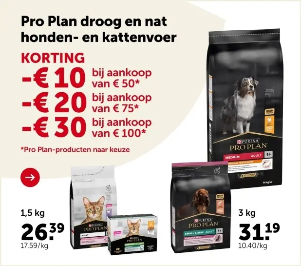 Promotie: Pro Plan droog en nat honden- en kattenvoer