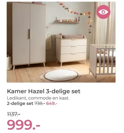 Aanbieding: Kamer Hazel 3-delige set