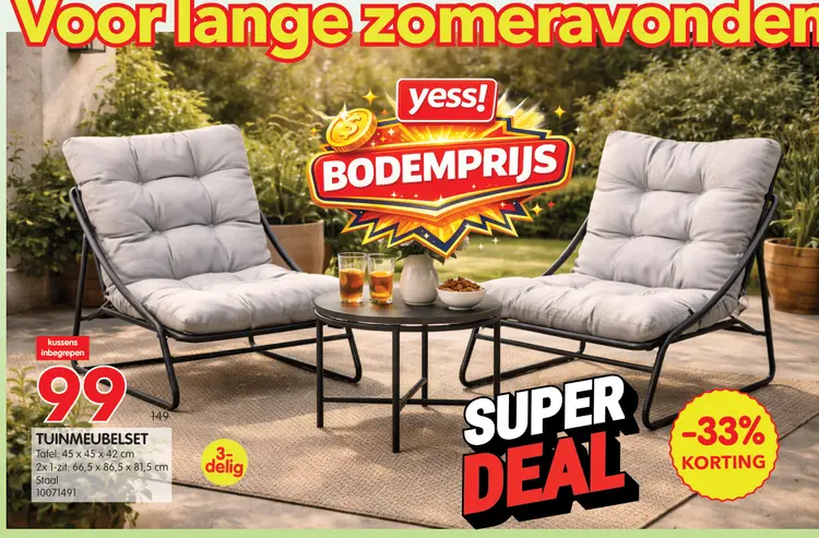 Promotie: Tuinmeubelset
