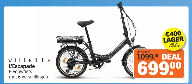 Aanbieding: L'Escapade E-vouwfiets