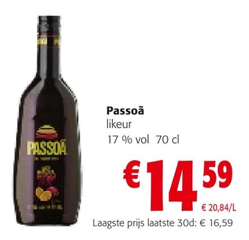 Aanbieding: Passoã likeur