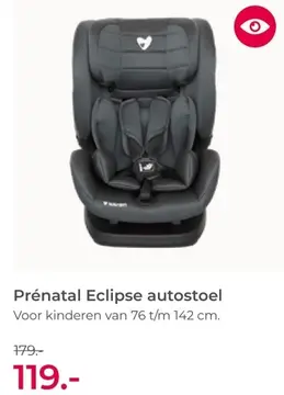 Aanbieding: Prénatal Eclipse autostoel
