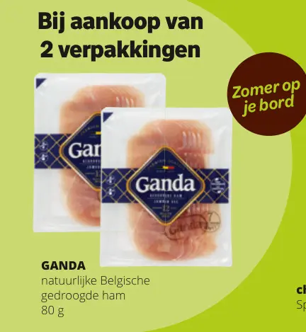 Promotie: Natuurlijke Belgische gedroogde ham