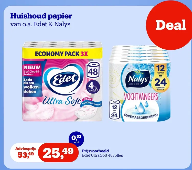 Aanbieding: Huishoud papier