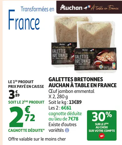 Promotie: Galettes bretonnes