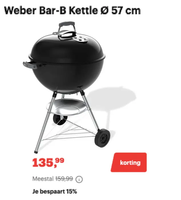 Promotie: Bar-B Kettle Ø 57 cm