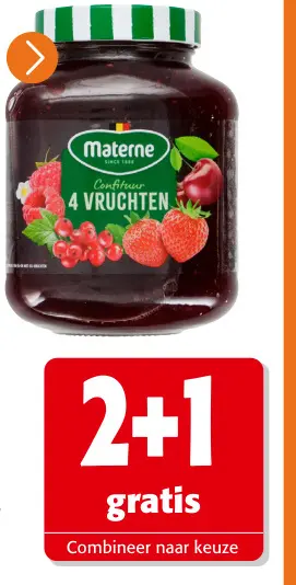 Promotie: Confiteur 4 Vruchten