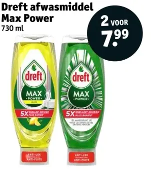 Aanbieding: afwasmiddel Max Power