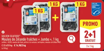 Offre: Moules de Zélande fraîches << Jumbo »