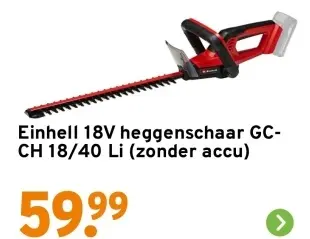 Aanbieding: 18V heggenschaar GC-CH 18/40 Li (zonder accu)