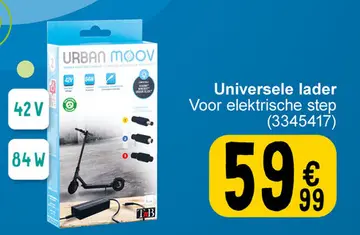 Aanbieding: Universele lader Voor elektrische step
