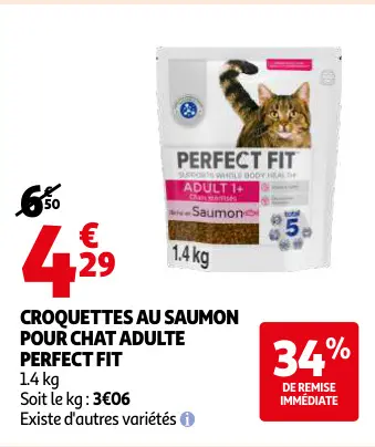 Offre: Croquettes au saumon pour chat adulte