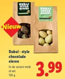 Aanbieding: Dubai - style chocolade eieren