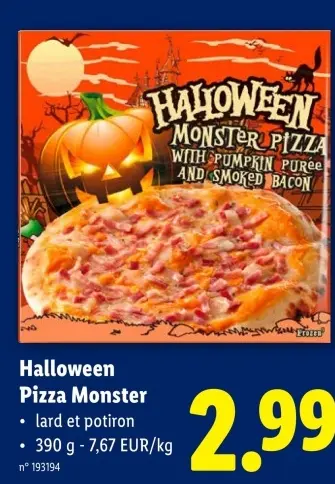 Offre: Halloween Pizza Monster