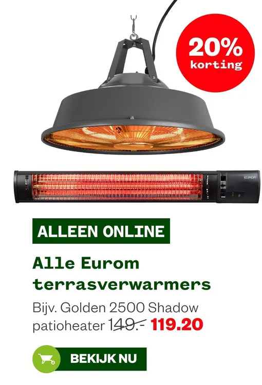 Aanbieding: Golden 2500 Shadow patioheater