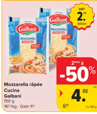 Offre: Mozzarella râpée