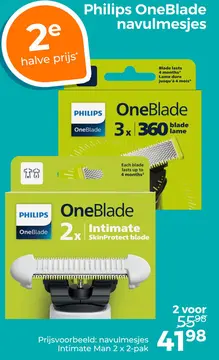 Aanbieding: Philips OneBlade navulmesjes