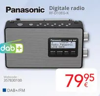 Aanbieding: Panasonic Digitale radio RF-D10EG-K
