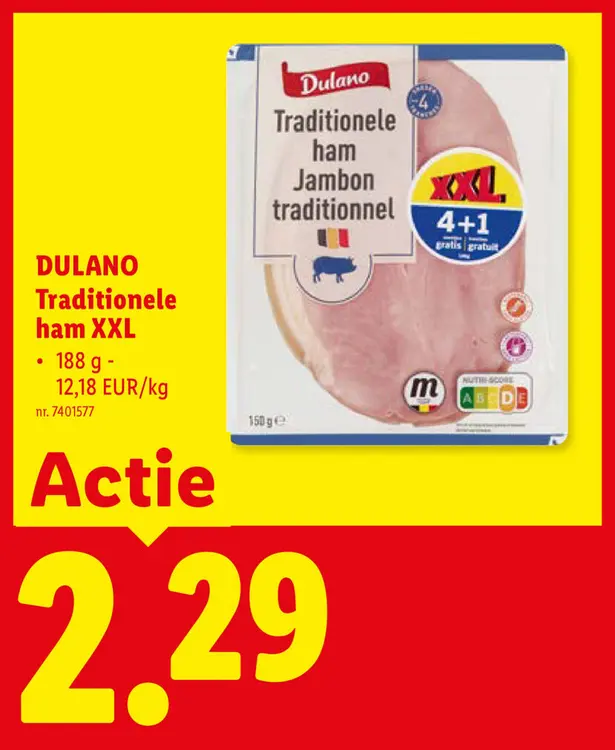 Promotie: Traditionele ham XXL