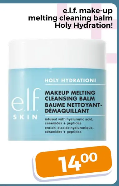 Aanbieding: make-up melting cleaning balm Holy Hydration!