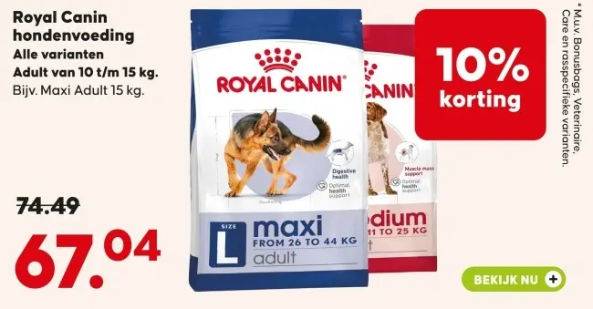 Aanbieding: hondenvoeding